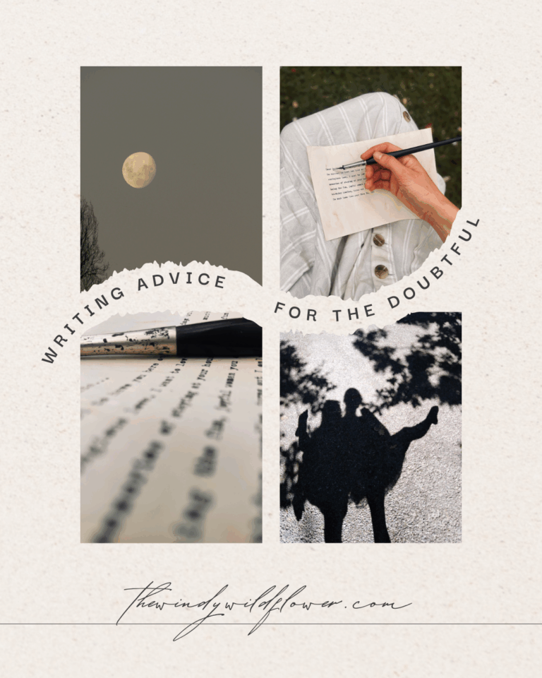 Writing advice for the doubting author