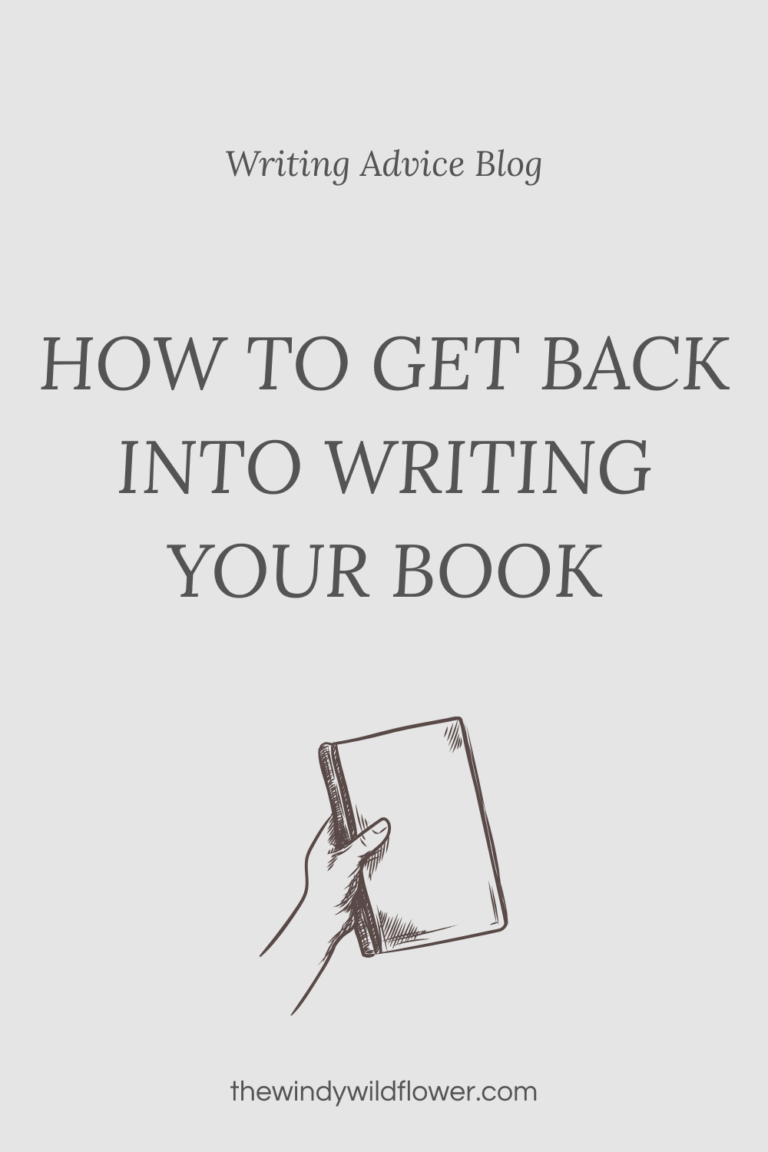 How to get back into writing your book