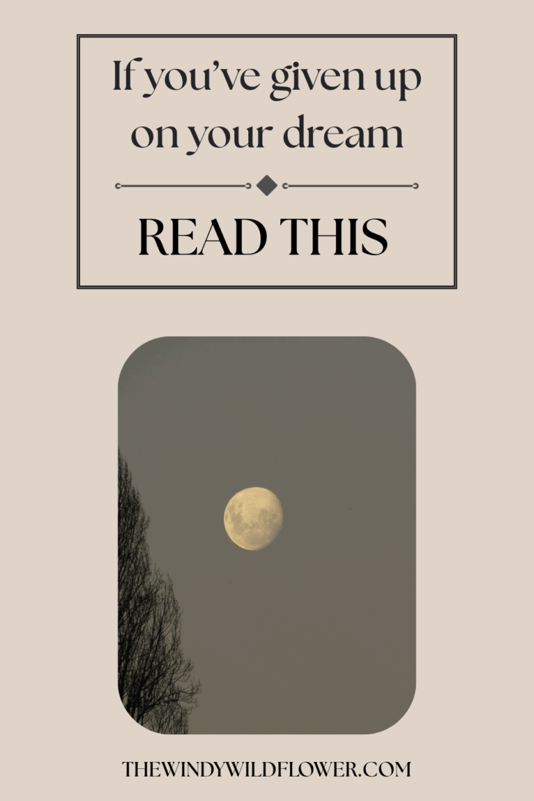 How to stick your dream out