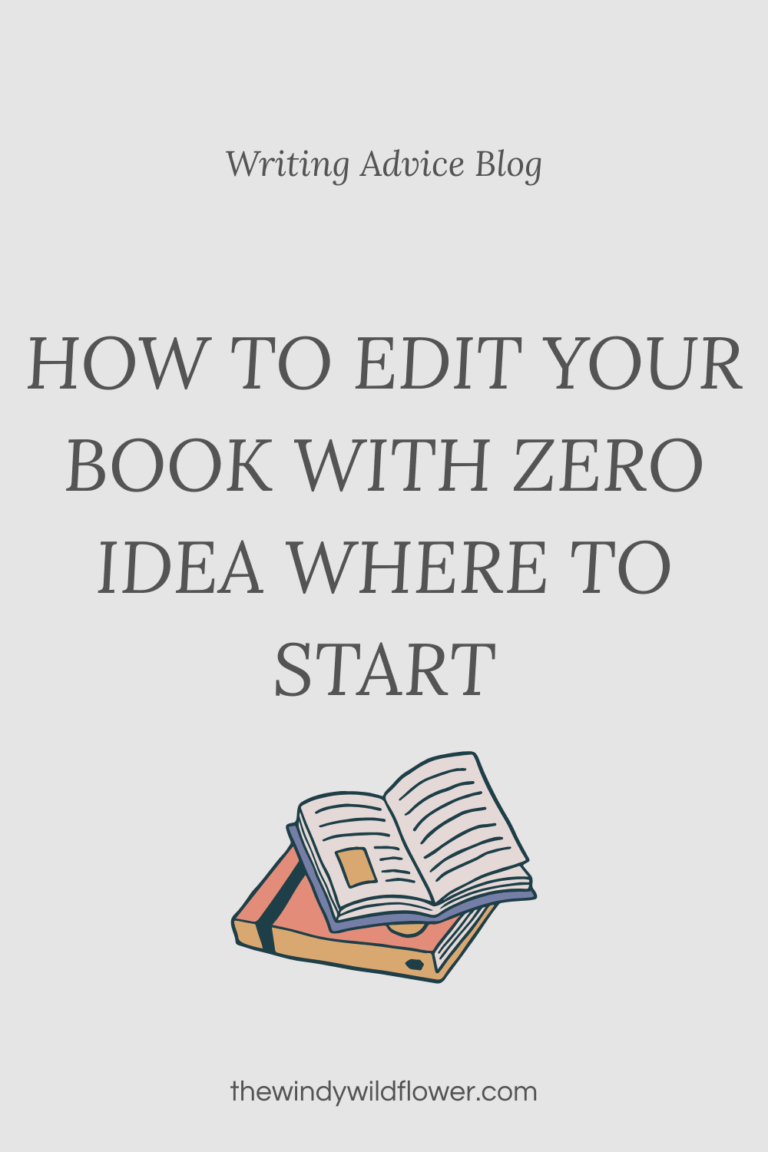 How to edit your first novel with no experience